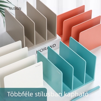 NS006 Műanyag asztali könyvállvány és osztó rendező