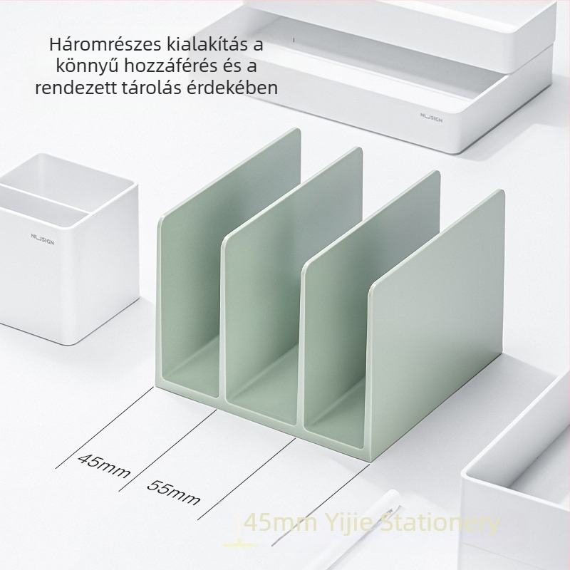 NS006 Műanyag asztali könyvállvány és osztó rendező