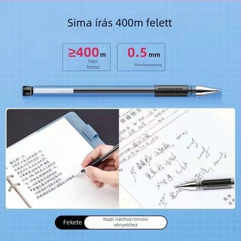 Odimei vízbázisú golyóstoll 0,5 mm-es tűvel, fekete, 12 darabos csomag