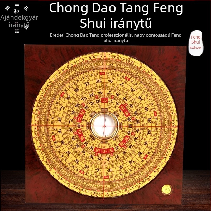 Chongdaotang feng shui iránytű három az egyben tábla (3, 5, 6, 8, 9 és 10 hüvelyk)