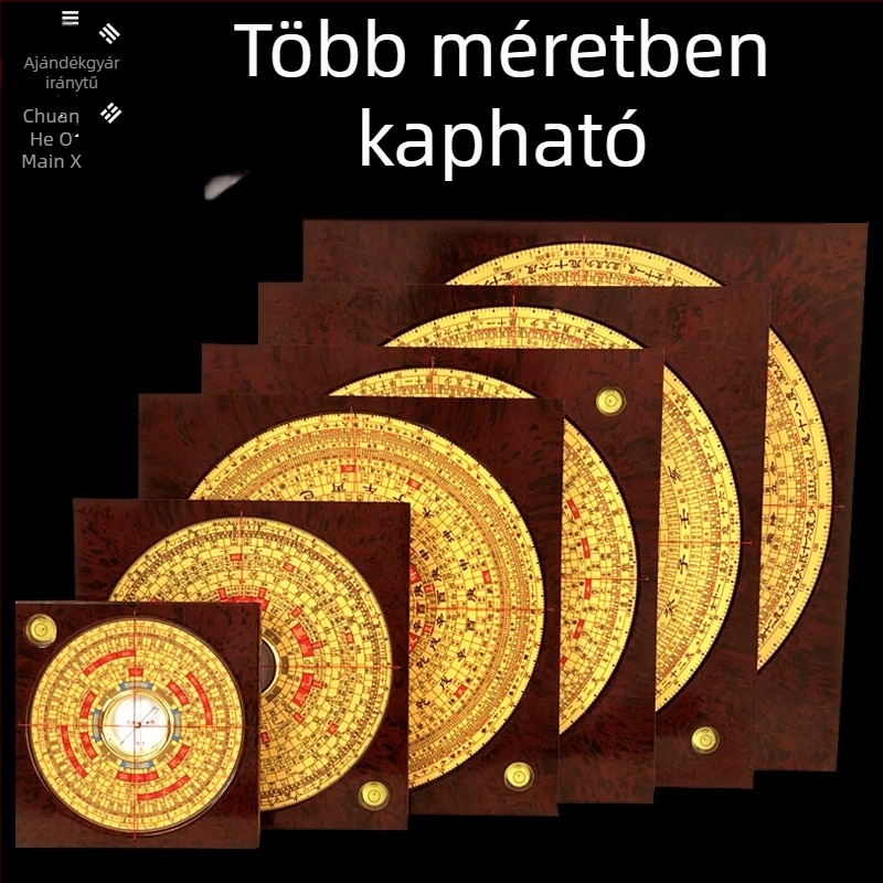 Chongdaotang feng shui iránytű három az egyben tábla (3, 5, 6, 8, 9 és 10 hüvelyk)
