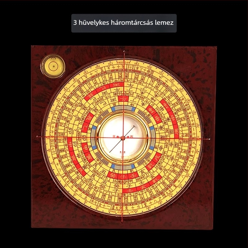 Chongdaotang feng shui iránytű három az egyben tábla (3, 5, 6, 8, 9 és 10 hüvelyk)