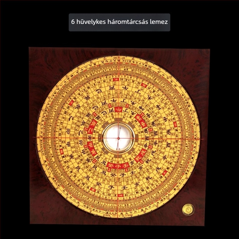 Chongdaotang feng shui iránytű három az egyben tábla (3, 5, 6, 8, 9 és 10 hüvelyk)