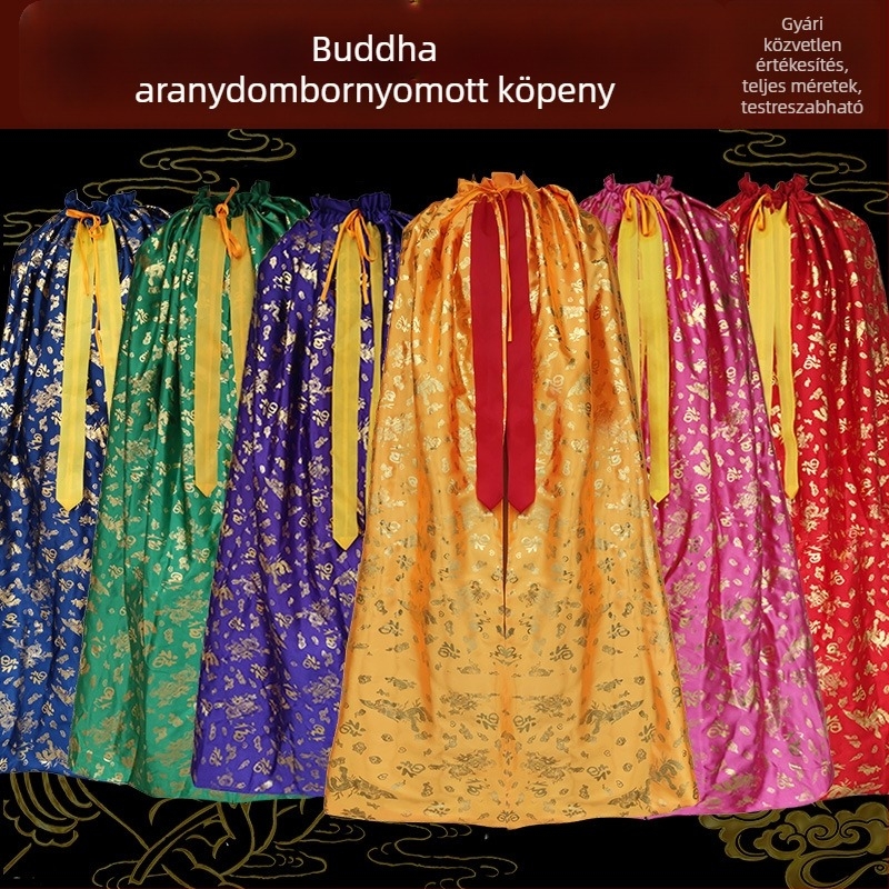 Aranyozott vászon köpeny buddhista ruházathoz és Bodhisattva viselethez