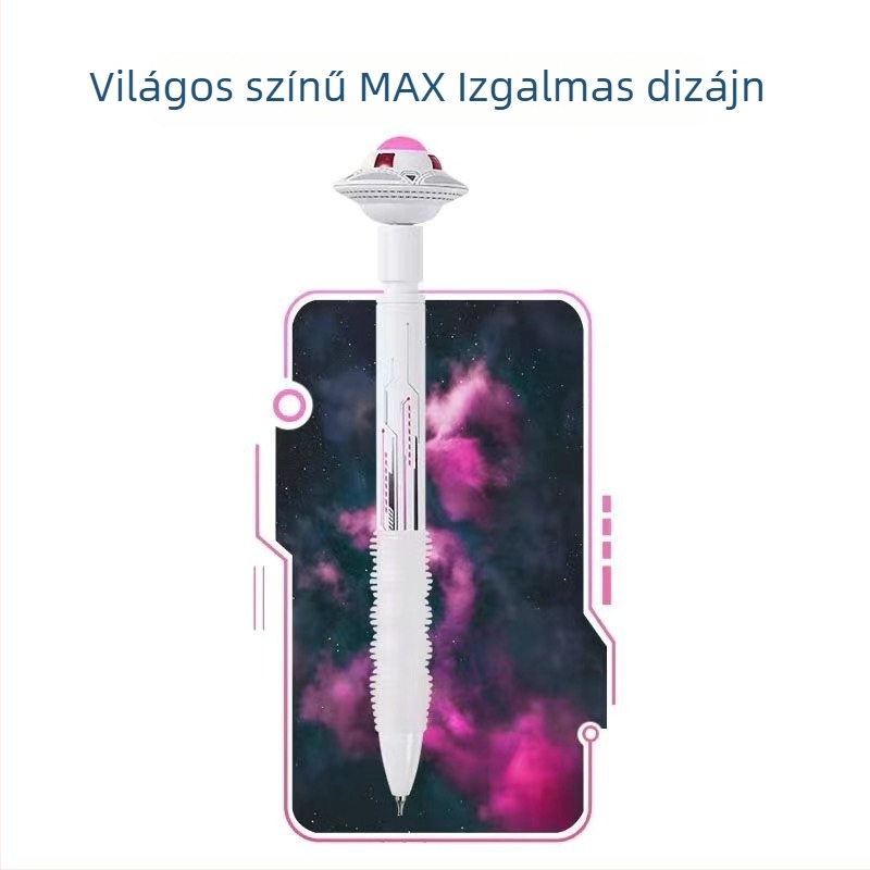 Delshi Csillagközi Utazó — Forgó Bolygó Toll Gel 0,5 mm, Diákoknak, Fekete