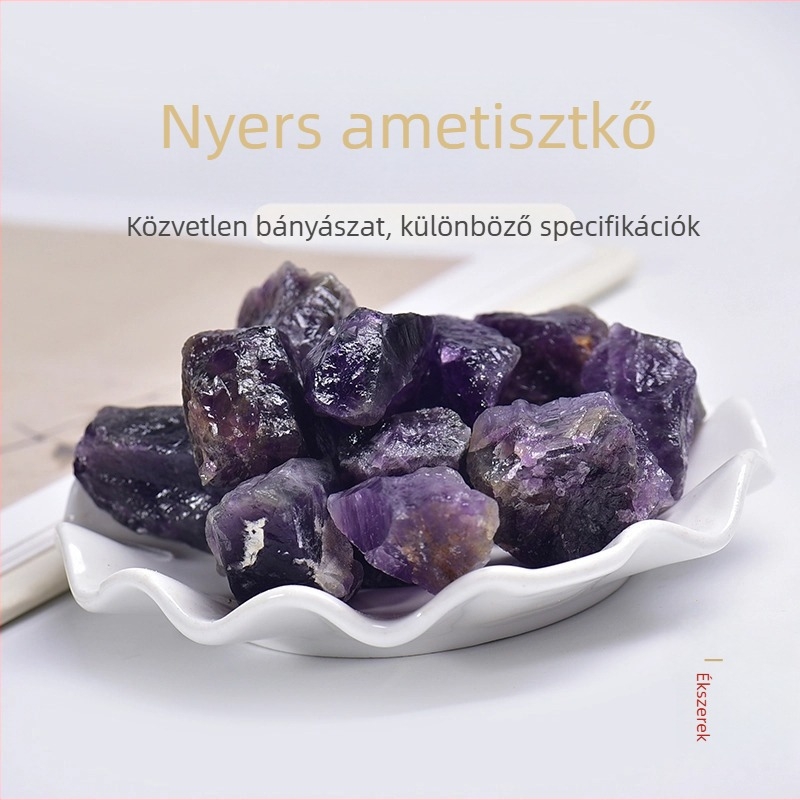 Természetes ametiszt nyers kő, vágatlan, sötét és világos lila árnyalatú, diffúzor kő aromaterápiához, láng nélkül, dekoratív dísz.