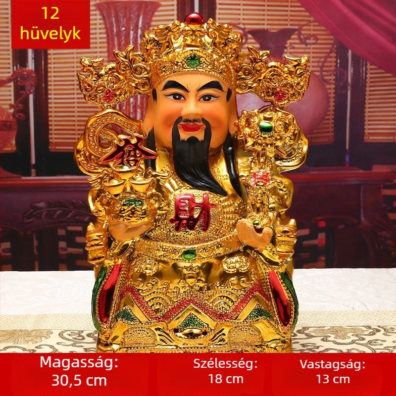 Kerámia Buddha szobor otthoni oltárhoz, nappali dekoráció, falra akasztható