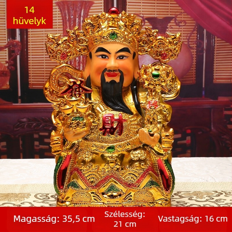 Kerámia Buddha szobor otthoni oltárhoz, nappali dekoráció, falra akasztható