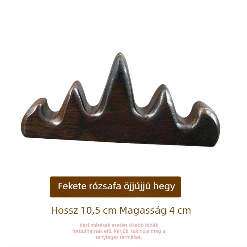 Fából készült tolltartó, állvány és rekeszekkel, retro stílusú, fekete