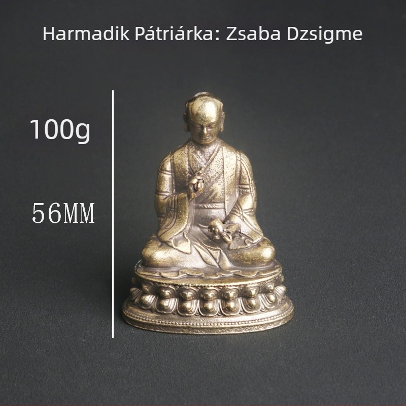 Sárgaréz Buddha szobor Sakya Öt Atya, otthoni oltárhoz