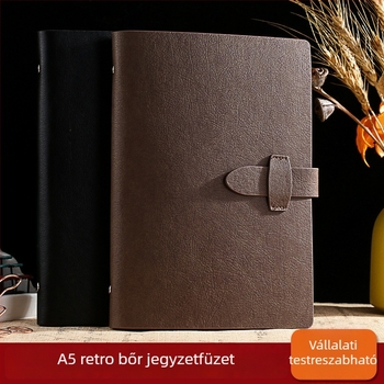 Weiyue A5 prémium notesz imitált bőrtokkal, cserélhető lapokkal és logó testreszabással