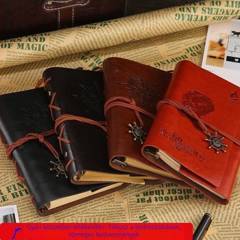 A6 utazási notesz – kreatív európai retro Kraft papírral, oldható lapokkal, vastag az üzleti tervezéshez, logó nyomtatás lehetőséggel
