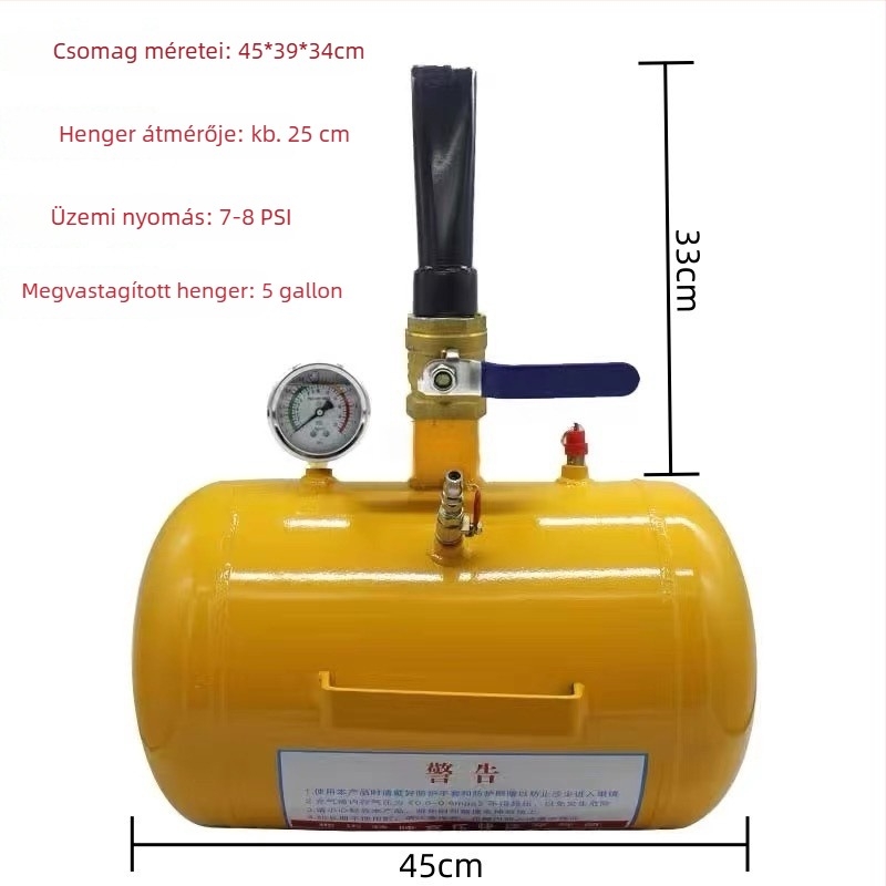 Tehergépkocsi gumi felpumpáló eszköz tubeless gumikhoz