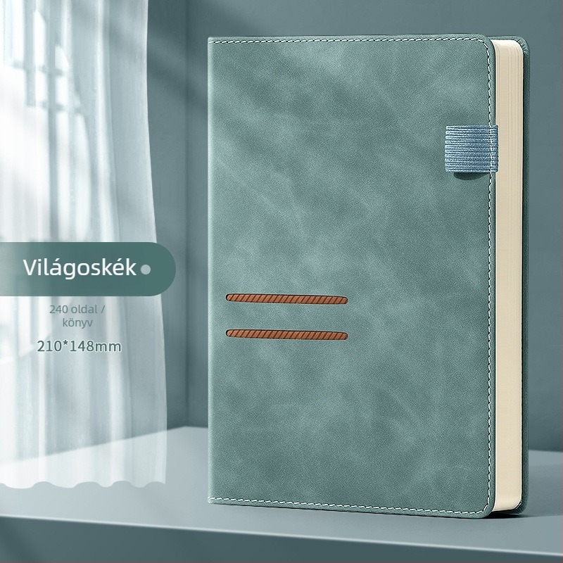Új bőrhatású PU notesz, testreszabható A5-ös méretű üzleti iroda napló logóval, diák napló