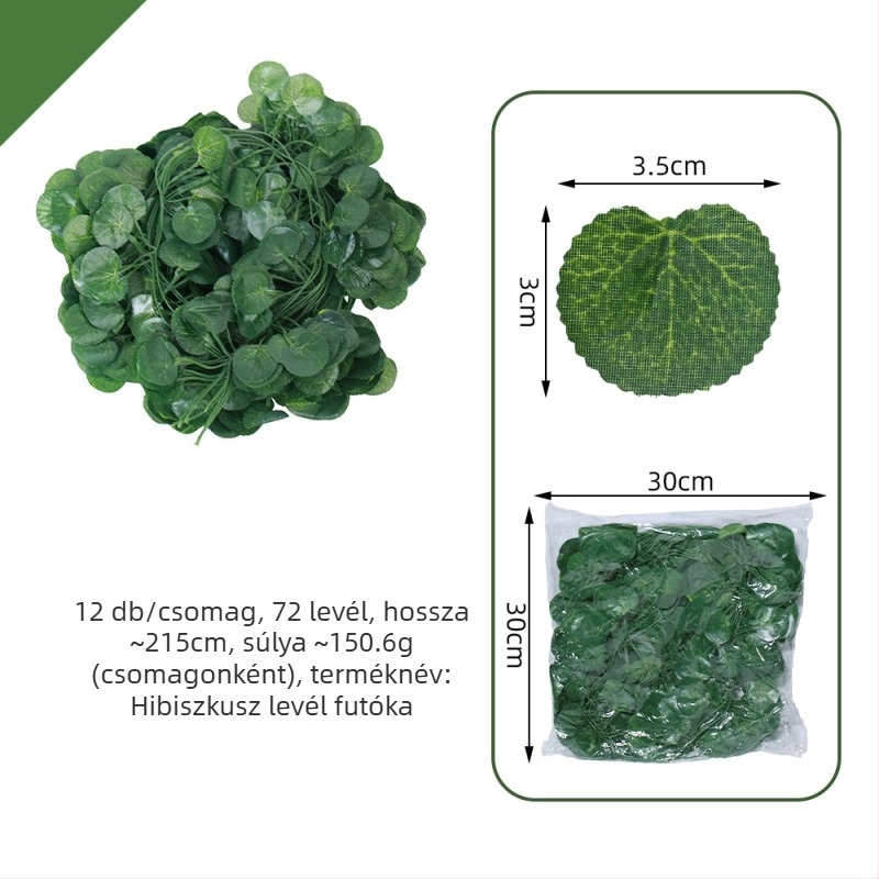 Műborostyán futó növény zöld levelekkel, beltéri mennyezeti cső dekorációhoz