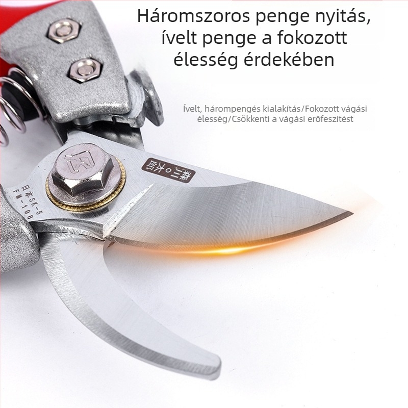 Kertészeti metszőolló – ágakhoz, virágokhoz és gyümölcsfáknak
