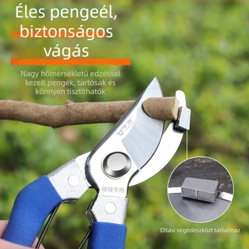 Otthoni használatra szánt többfunkciós graftoló eszköz, kompakt kerti eszköz magas keménységgel és állítható, metszőolló és oltóolló gyümölcsfákhoz