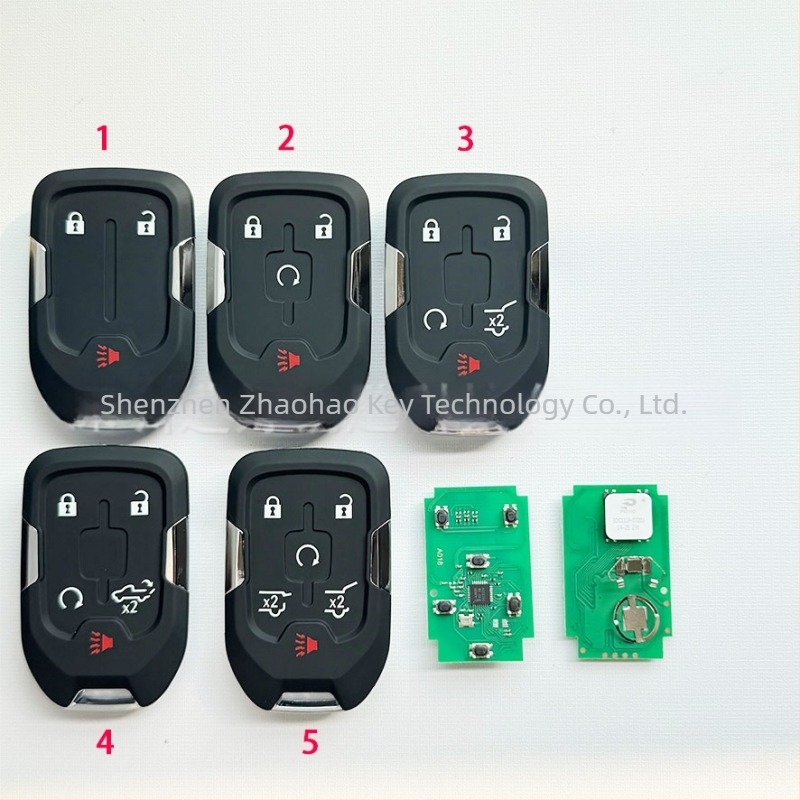 Okos autókulcs Chevrolet Suburban, GMC Sierra és Yukon modellekhez, 46-chip és 433 MHz