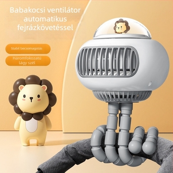 Oktopusz alakú pengétlen kézi USB ventilátor beépített akkumulátorral, kompakt, hordozható