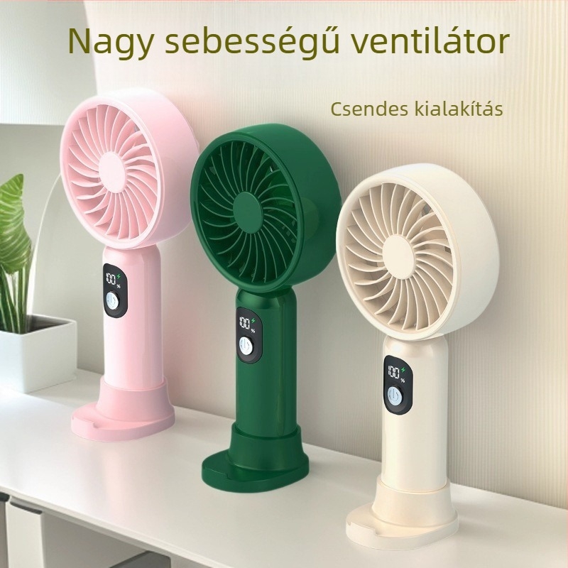 Töltő USB mini ventilátor, hordozható, erős légáramlat, csendes működés – ideális diákszobákba és gyermekeknek ajándék