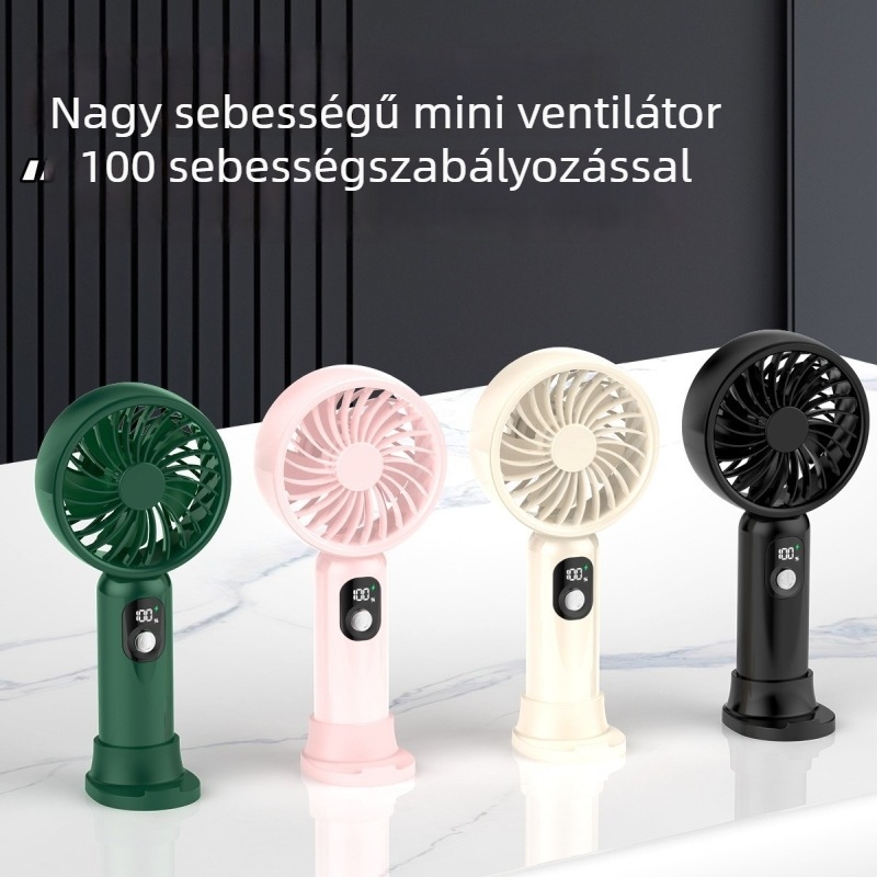 Töltő USB mini ventilátor, hordozható, erős légáramlat, csendes működés – ideális diákszobákba és gyermekeknek ajándék