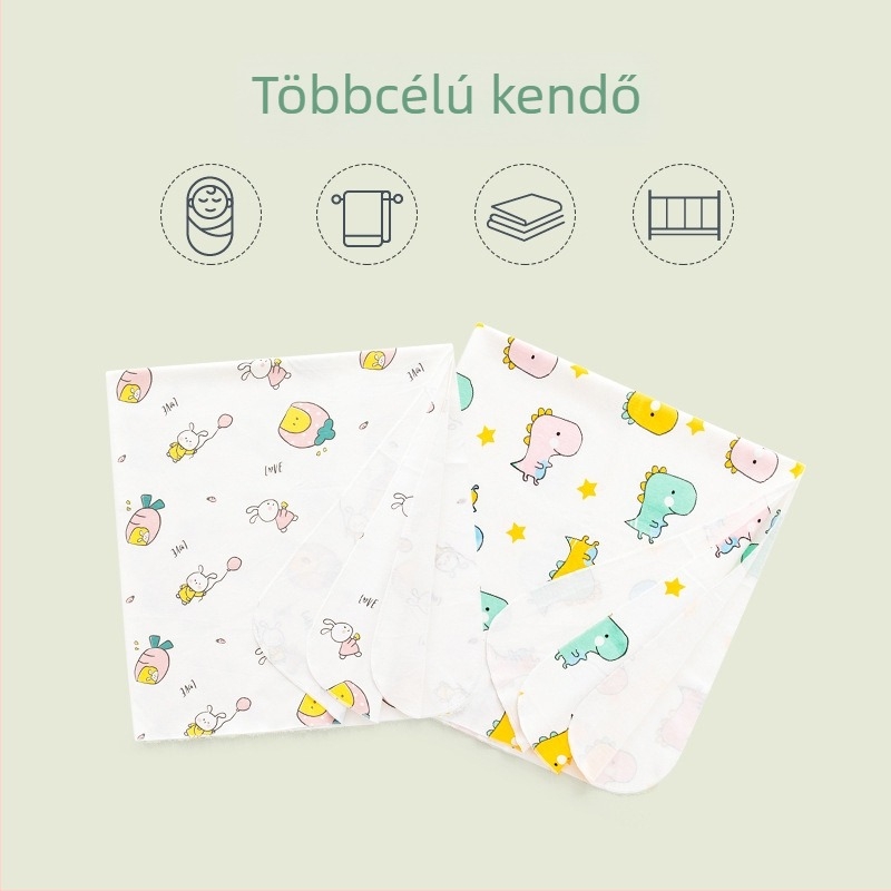 Pamutból készült újszülött swaddle kendő – nyárra, tavaszra, őszre és télre