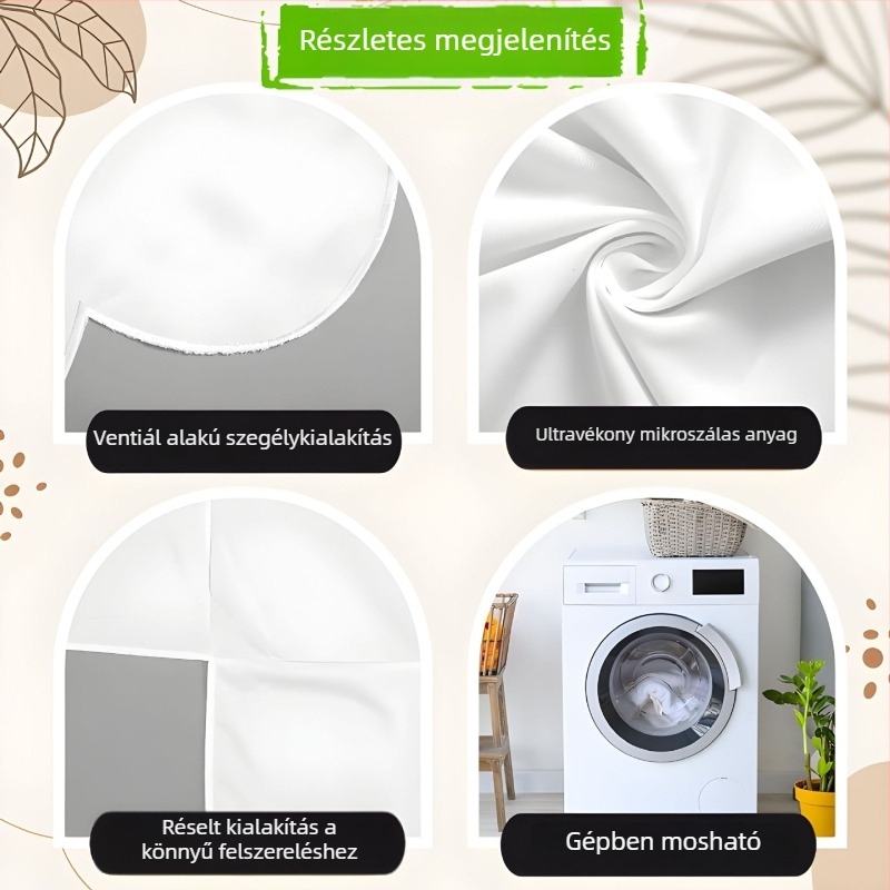 Babaágyhoz való takaró ventillátor-formájú kivágással, porvédő ágyfede, Peach-Skin anyag, modern hercegnő stílus
