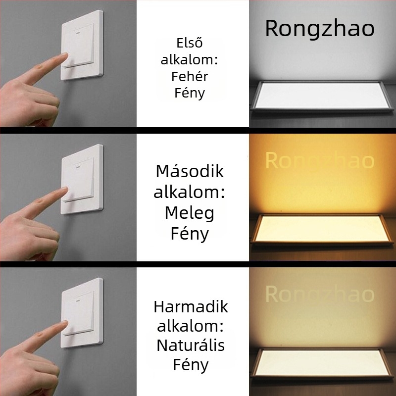 600x600 síkpaneles mennyezeti világítás, 110V szélesfeszültség, gipszkarton mennyezet, 60x60 beépített alumínium panel, rejtett szerelés