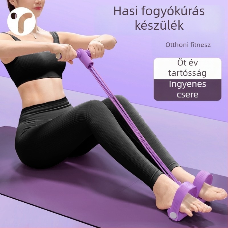 Pedálos feszítő haskarcsúsító eszköz – otthoni edzés nőknek, többfunkciós felülés és hasi nyújtás