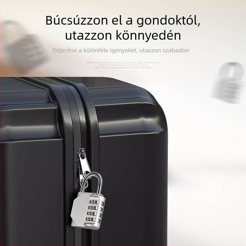 Fém kombinációs zár, kis lakat, mini lopás elleni zár poggyászhoz, otthoni és szekrényekhez