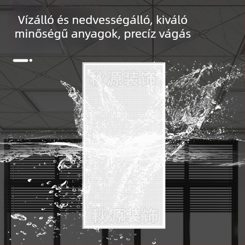 Porszórt bevonatú alumínium perforált panel 300x600, konyha, fürdőszoba és erkély mennyezetéhez