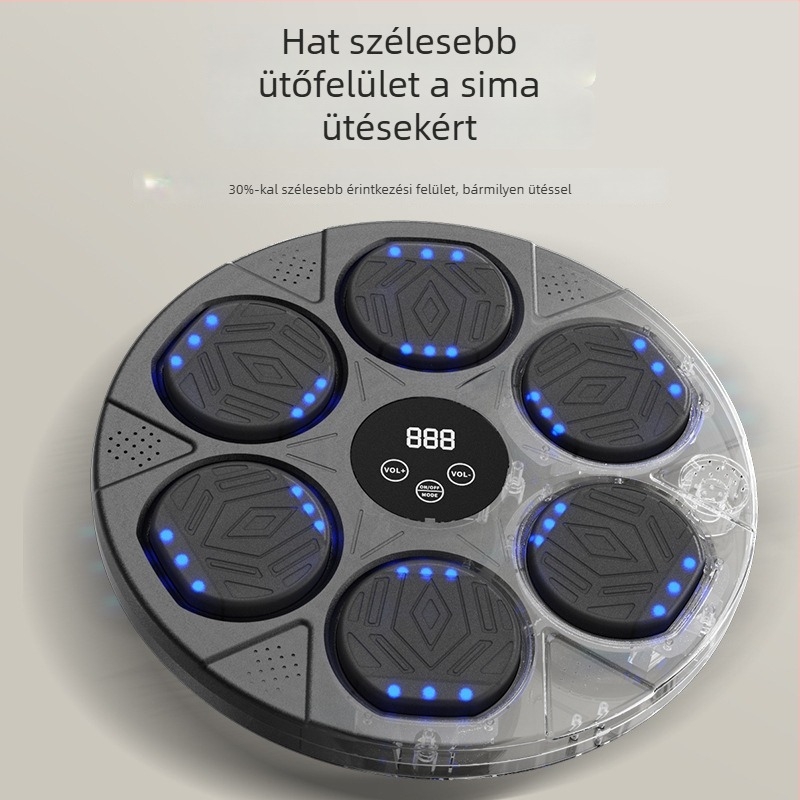 Intelligens Bluetooth-os boksz-edzés falra szerelhető cél, zenével, felnőtteknek