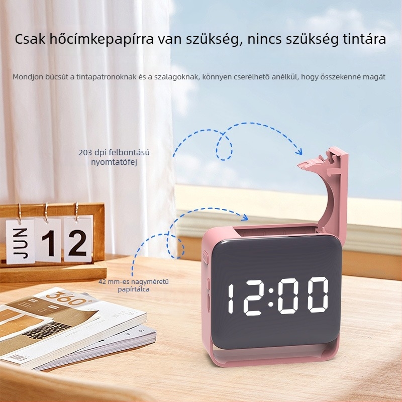 Hordozható termikus nyomtató árcímkékhez és ruházati címkékhez, Bluetoothos kézi címkenyomtató