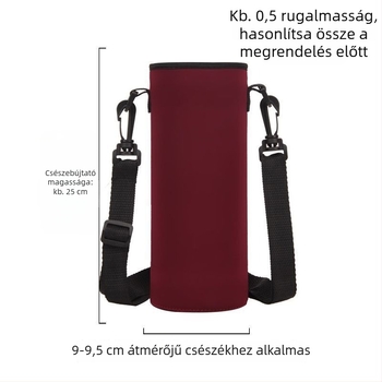 Crossbody pohárvédő, nagy kapacitású szigetelt kulacs-tok