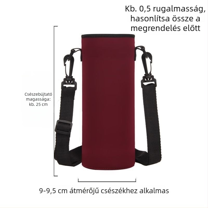 Crossbody pohárvédő, nagy kapacitású szigetelt kulacs-tok