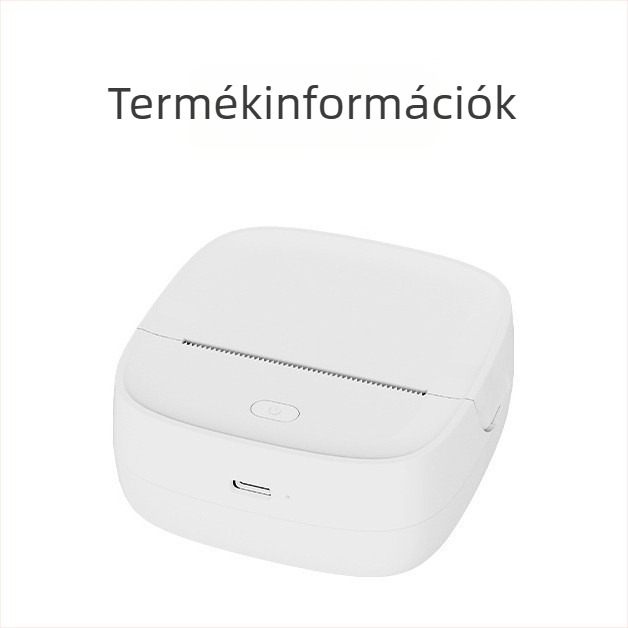 Mini zseb etikett nyomtató diákoknak, Bluetooth gyors csatlakozás az okostelefonhoz, OEM
