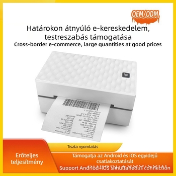 4 hüvelykes Bluetooth termikus címke nyomtató elektronikus fuvarlevélhez és ruházati címkékhez