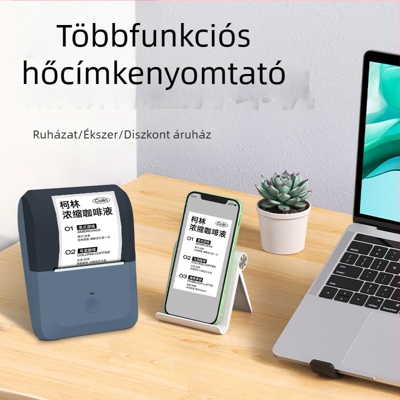 Y50 hordozható Bluetooth hőnyomtató címkékhez – ár címkék és kis címkék nyomtatása, testreszabás