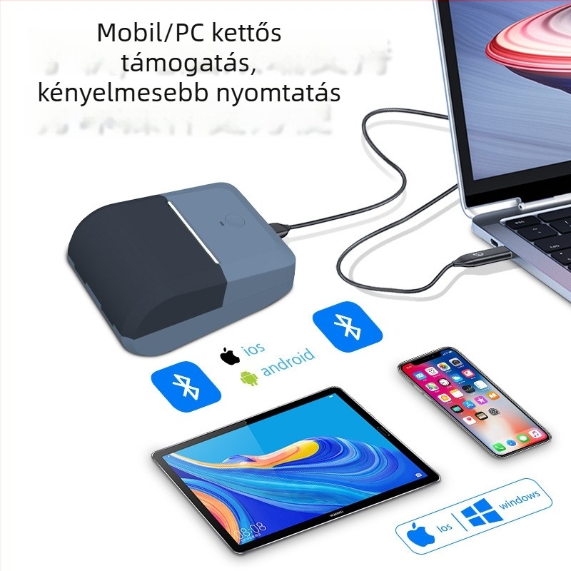 Y50 hordozható Bluetooth hőnyomtató címkékhez – ár címkék és kis címkék nyomtatása, testreszabás