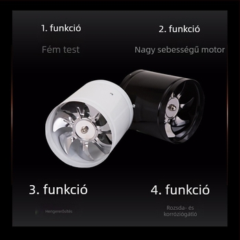 Konyhai ablakba szerelt elszívó ventilátor, halk, erőteljes füstelszívás, otthoni használatra