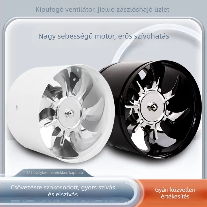 Konyhai ablakba szerelt elszívó ventilátor, halk, erőteljes füstelszívás, otthoni használatra