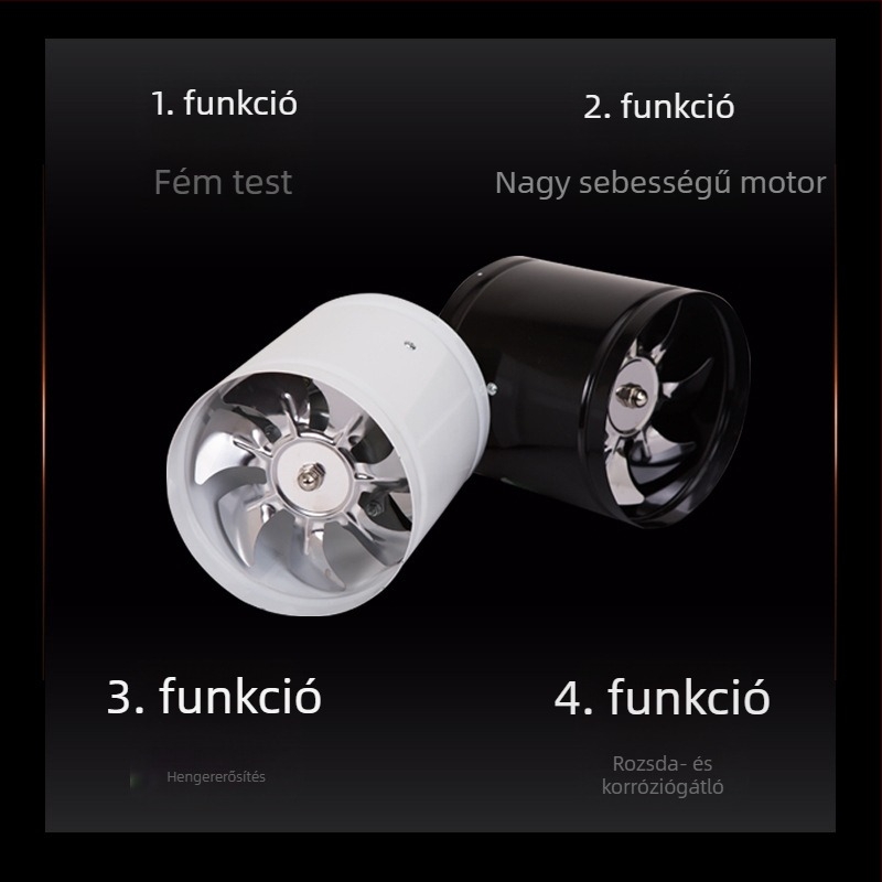 Konyhai ablakba szerelt elszívó ventilátor, halk, erőteljes füstelszívás, otthoni használatra