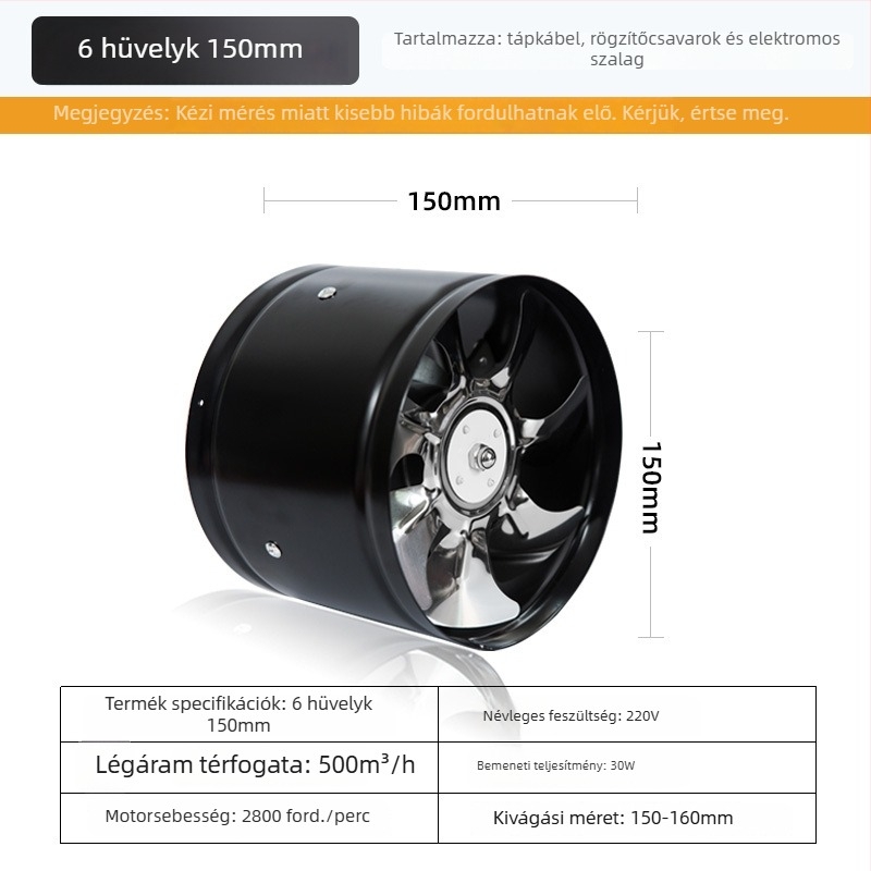 Konyhai ablakba szerelt elszívó ventilátor, halk, erőteljes füstelszívás, otthoni használatra