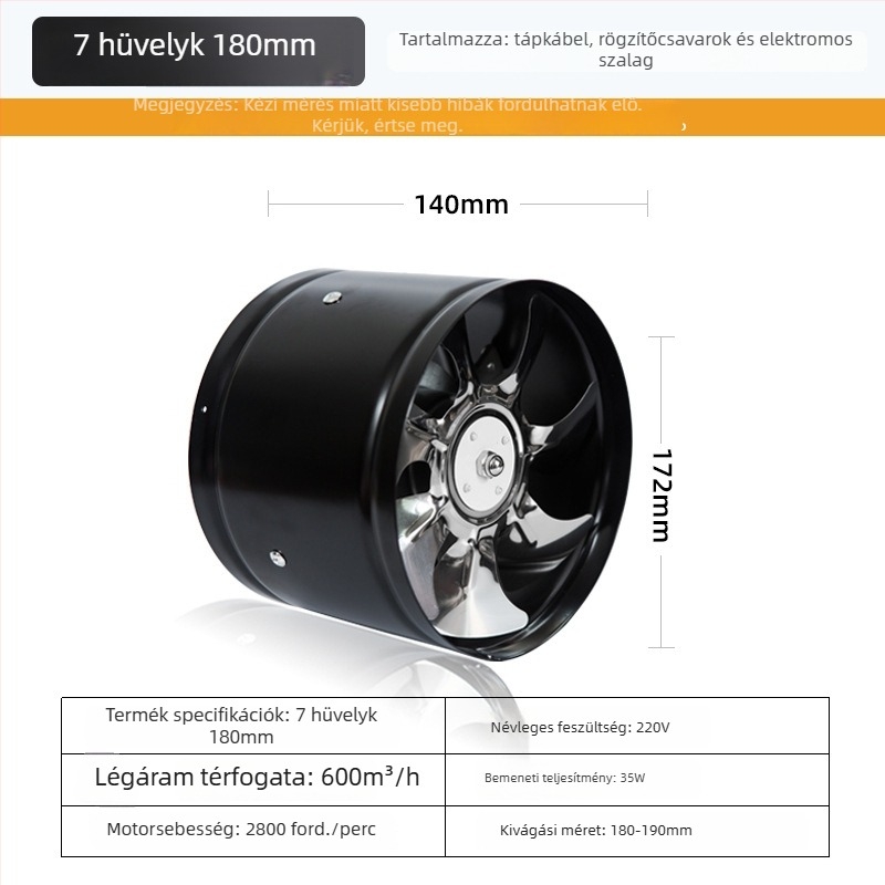 Konyhai ablakba szerelt elszívó ventilátor, halk, erőteljes füstelszívás, otthoni használatra