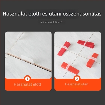 Csempe szintező – lux verzió, ultrafin fuga, támogató eszköz a padlóburkolat lerakásához, 0,35 szilárd alap, 0,5 mm