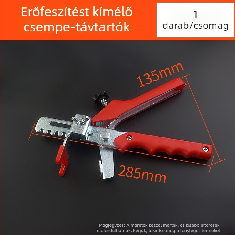 Csempe szintező – lux verzió, ultrafin fuga, támogató eszköz a padlóburkolat lerakásához, 0,35 szilárd alap, 0,5 mm