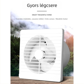 Fürdőszoba- és konyhai szellőztető ventilátor, erős ventiláció, háztartási füstelszívó