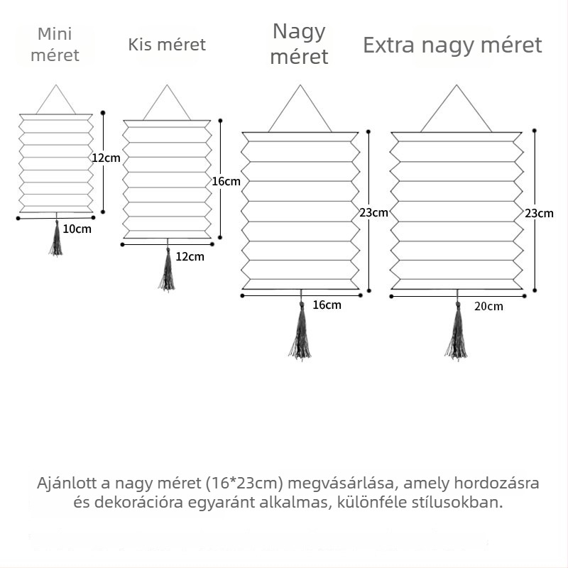 LED világítású papírlámpa, hajtogatható akordion, virágos rajzfilmszerű dizájn, kézben tartható mini lámpa Holdünnephez