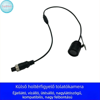 24V autómonitor, külső előre- és hátsó széles látószögű kamera, 1080P HD autókamera