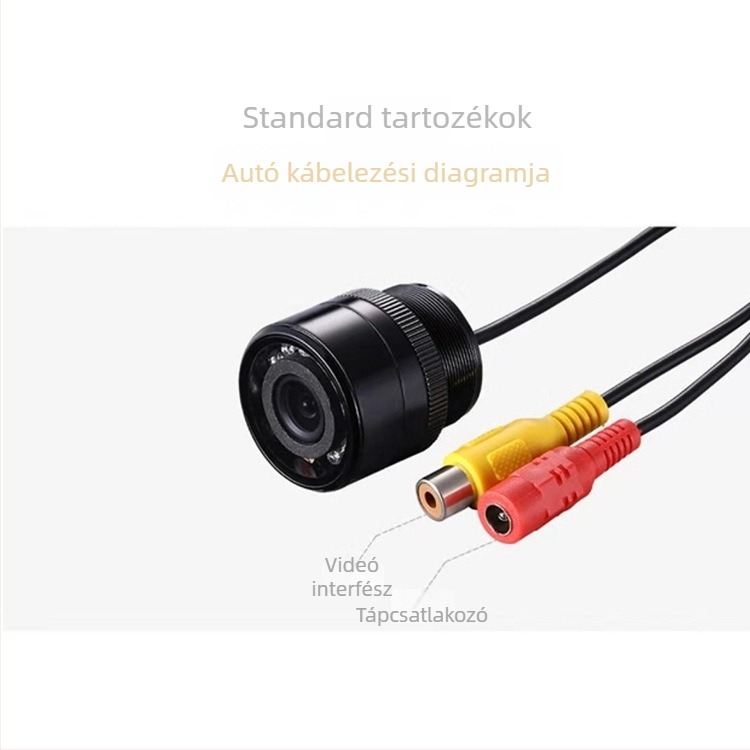 24V autómonitor, külső előre- és hátsó széles látószögű kamera, 1080P HD autókamera